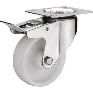 100 mm 22 Series Nylon Plate Swivel Brake Castor