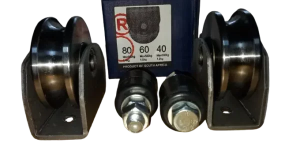 80 mm Gate Wheel Kit Round Grove